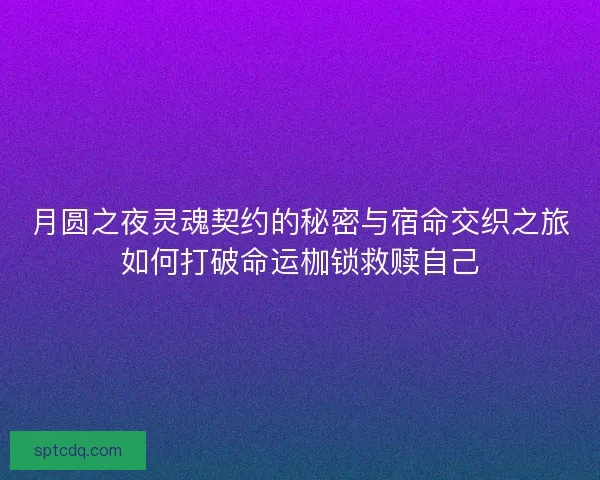 月圆之夜灵魂契约的秘密与宿命交织之旅如何打破命运枷锁救赎自己